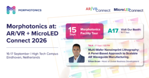 morphotonics attending MicroLED 2026